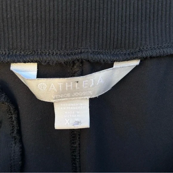 🌟HP🌟Athleta Women’s Venice Black Jogger Pants Size XL Tall - Picture 4 of 10
